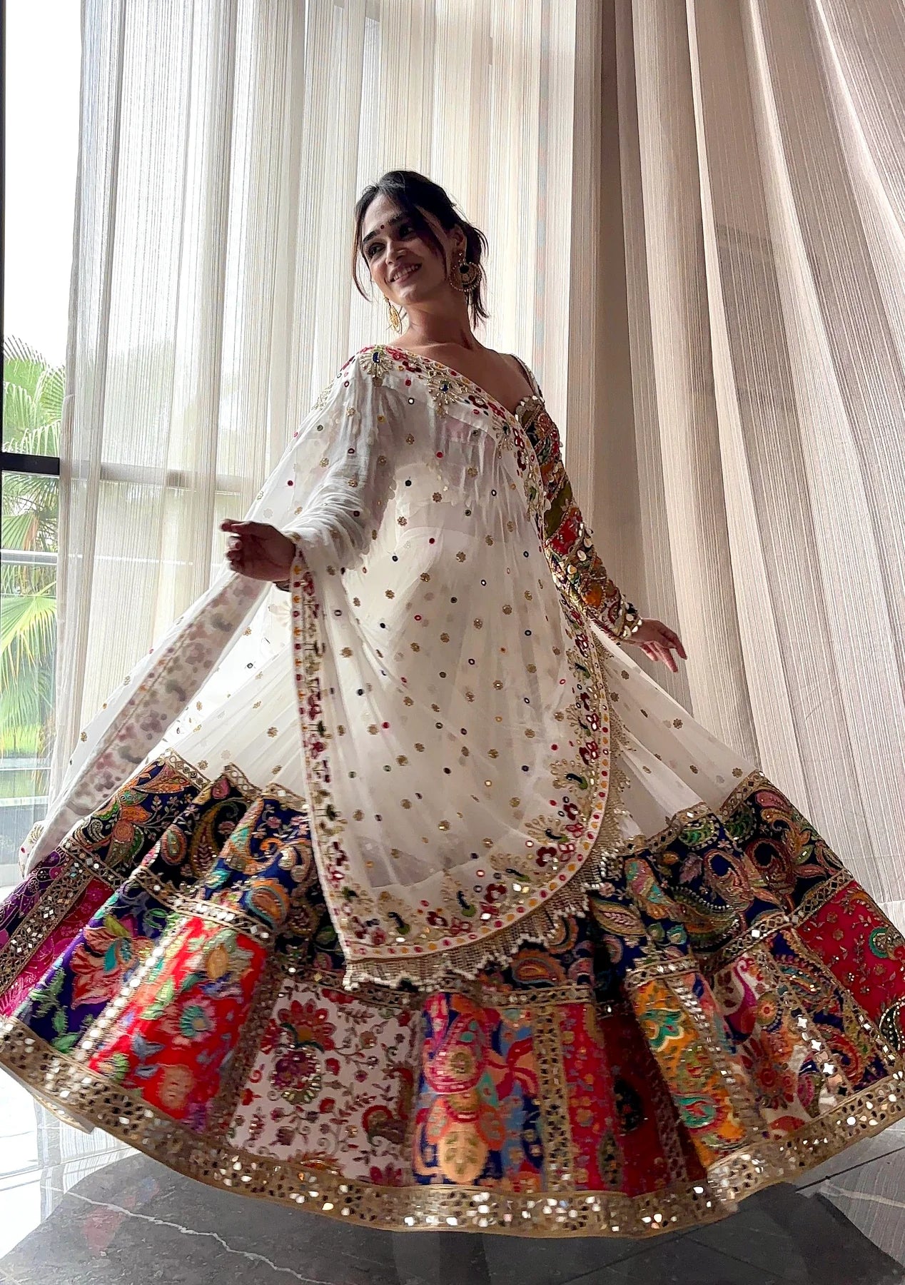 Royal Radiance Multicolor Navratri Lehenga Choli