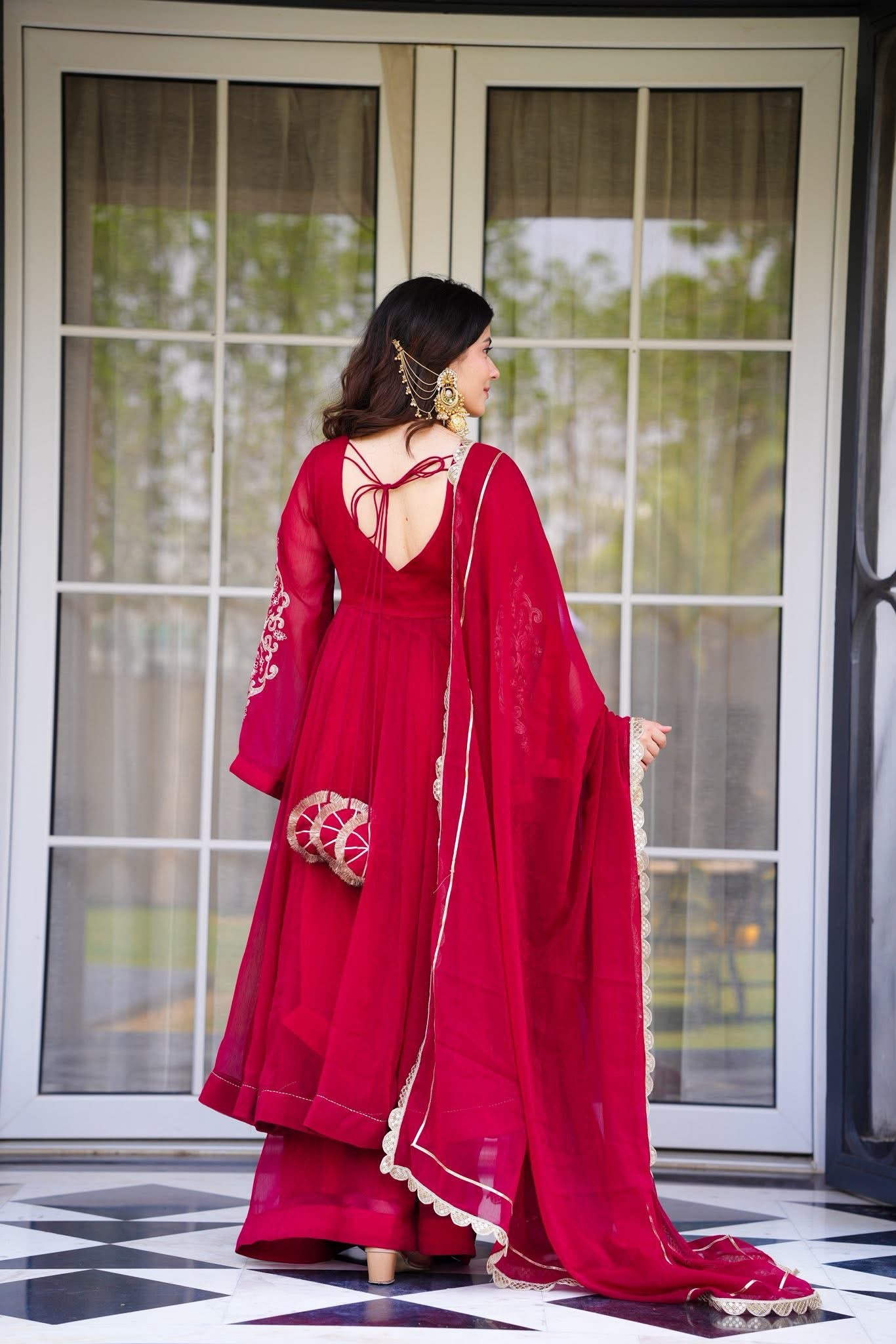 Rajasthani Rouge Suit Set