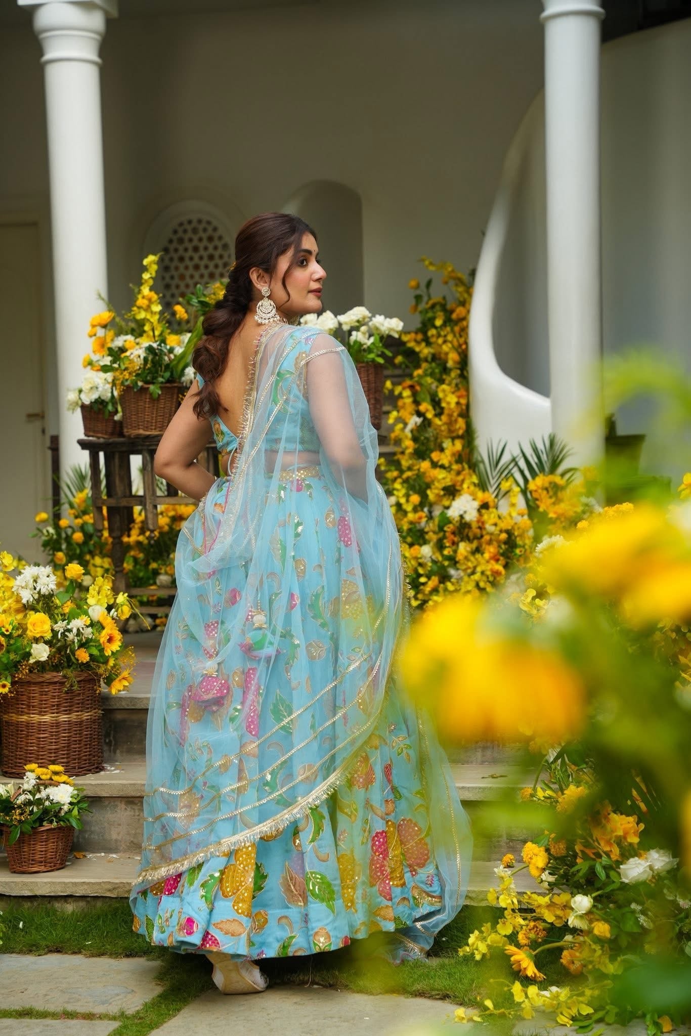 Palomi Embroidered Festive Wear Lehenga Set