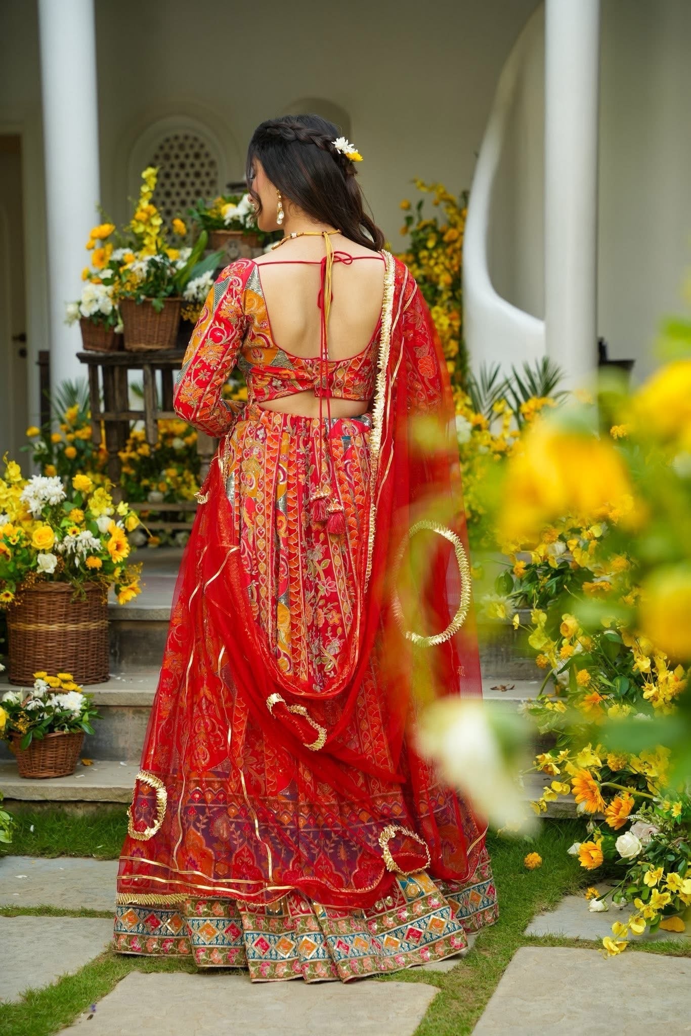 Vyomika Red Heavy Wedding Lehenga Set