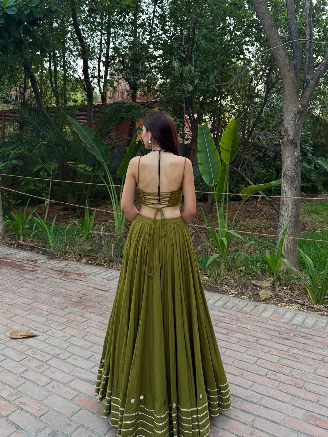 Raasleela Glow Mirror Work Navratri Lehenga Choli