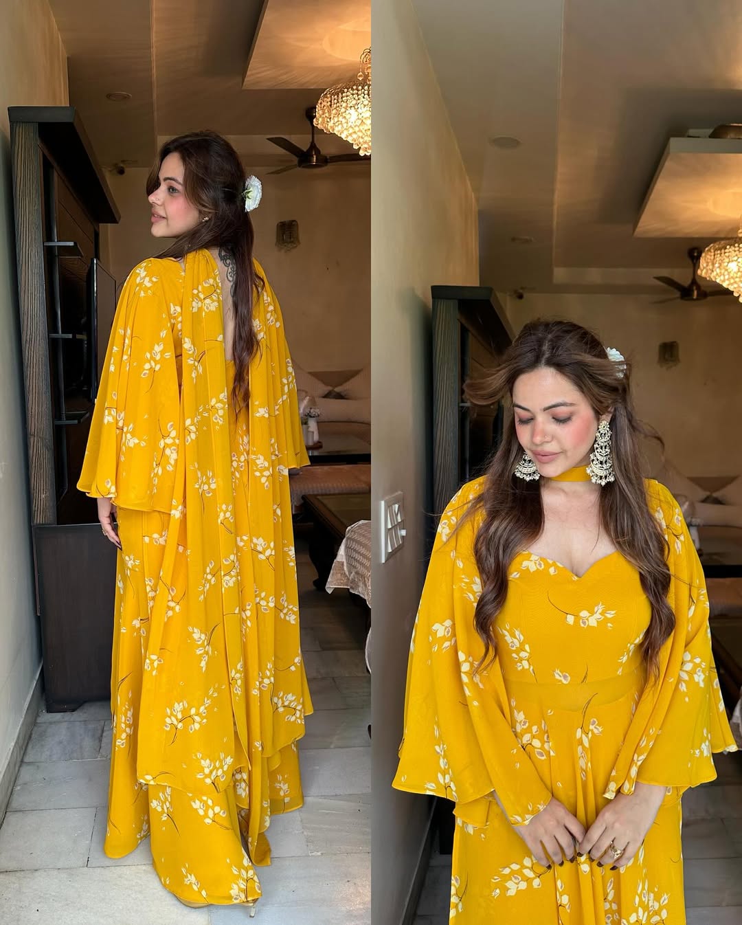 Amber Aura Celebration Wear Sharara Set