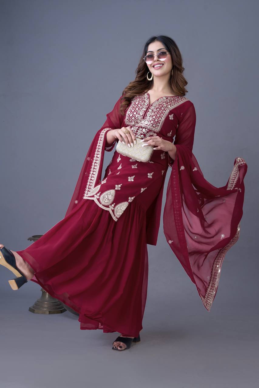 Ethereal Charm Handcrafted Patiala Suit