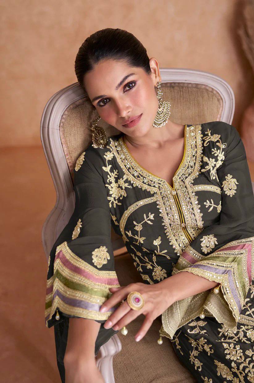 Mehrunissa Velvet Sharara A Regal Touch of Luxury