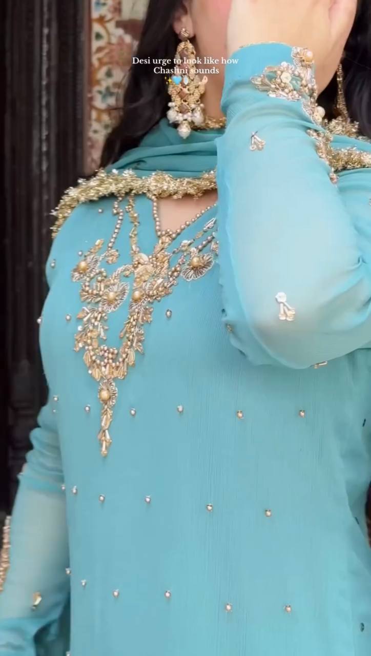 Jaipuri Riwaaz Party Wear Georgette Designer Sharara