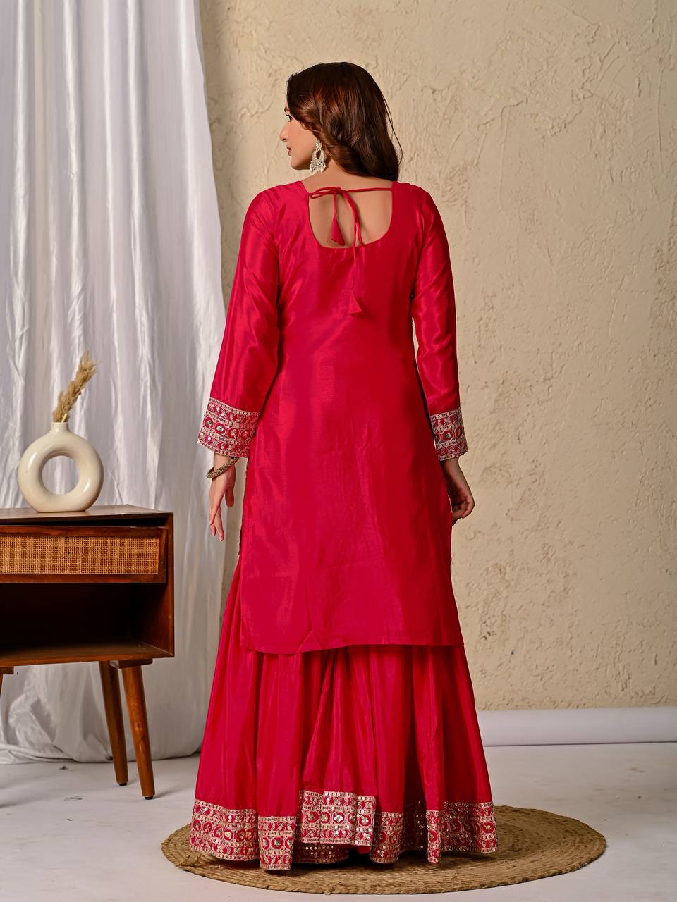 Heer Rang Royal Embroidered Borders Vibrant Patiala Set