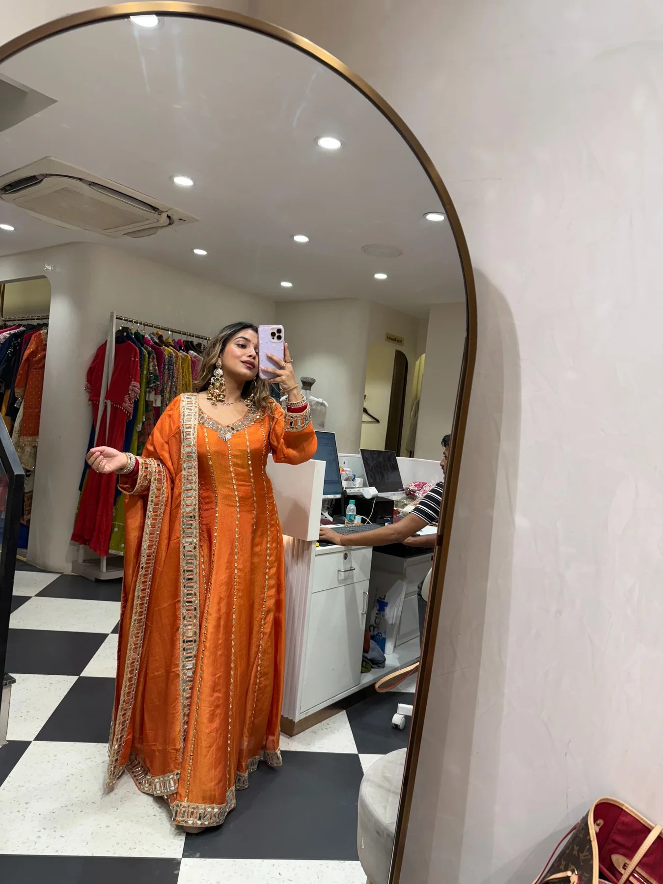 “Nuha” - Three Piece Anarkali Set