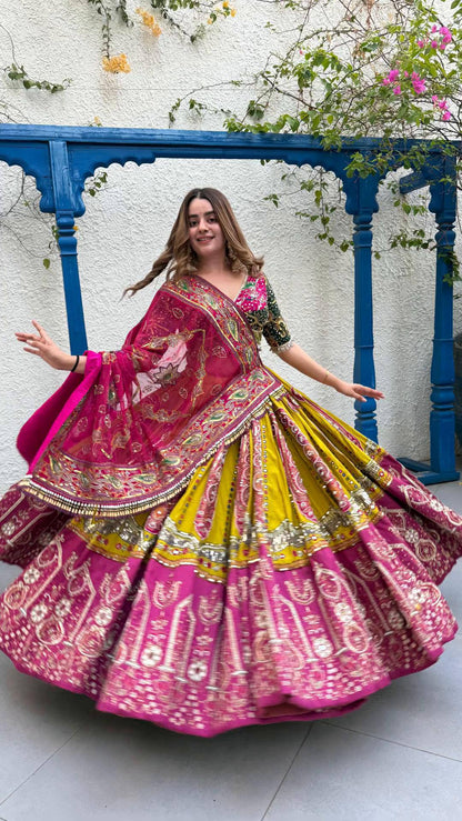 Aaradhya Royal Mirror Work Navratri Lehenga Choli