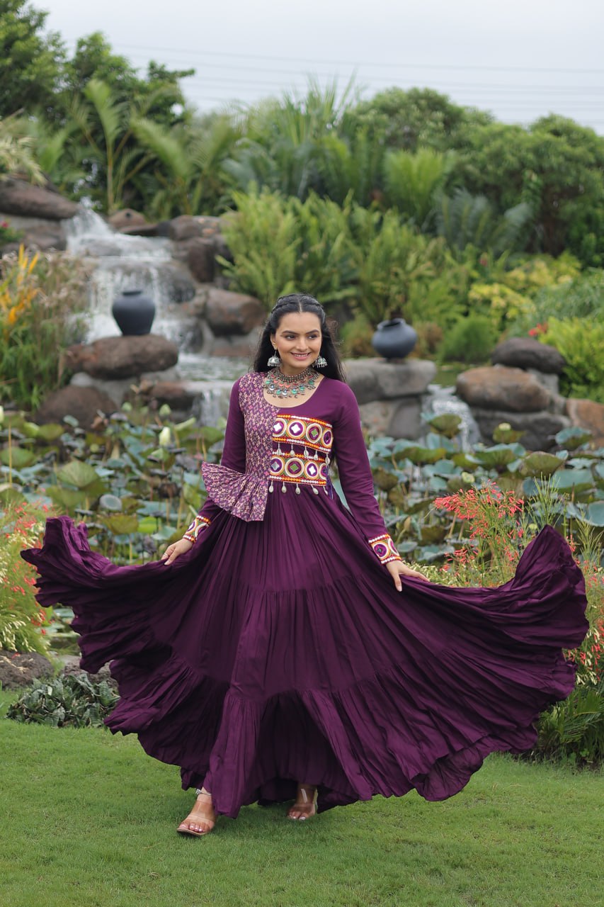 Navrang Fusion Embroidered Anarkali Gown