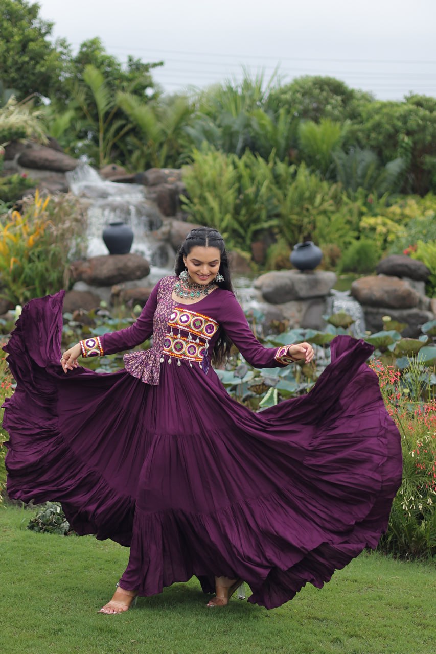 Navrang Fusion Embroidered Anarkali Gown