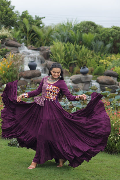 Navrang Fusion Embroidered Anarkali Gown