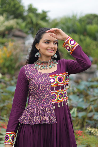 Navrang Fusion Embroidered Anarkali Gown