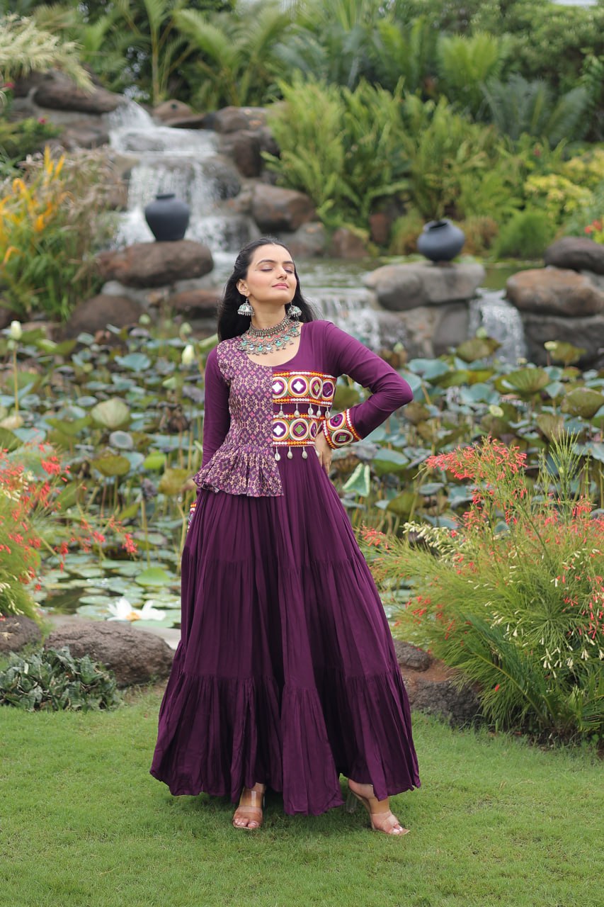 Navrang Fusion Embroidered Anarkali Gown
