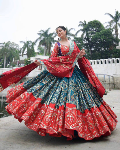Rajwadi Rivaaz Royal Navratri Lehenga Choli
