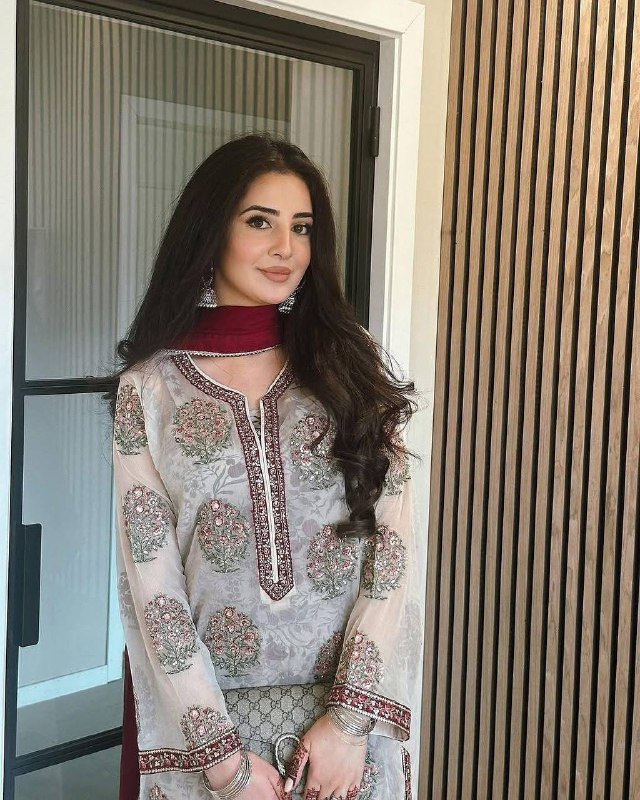 Ivory Garden Bloom  Party Wear Look Embroidered Heritage Suit Set