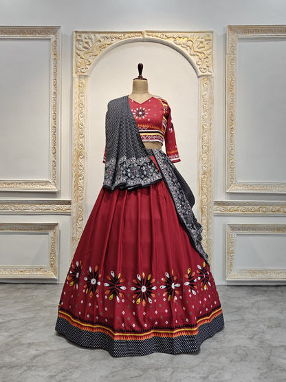 Festival Glow Traditional Beautiful Digital Print Lehenga Choli