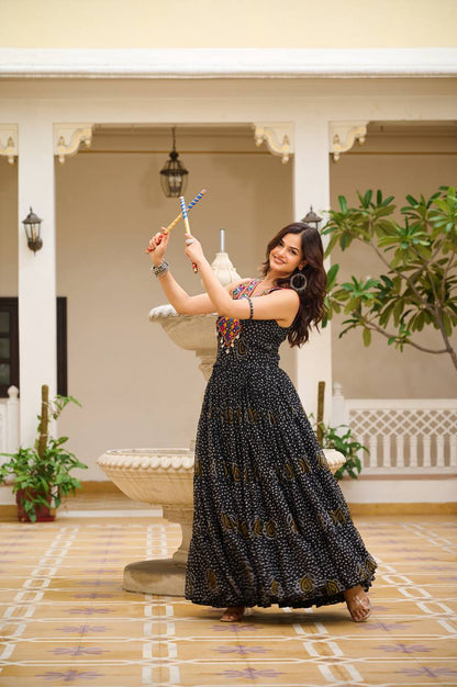 Navrang Dandiya Glow Mirror Anarkali Gown