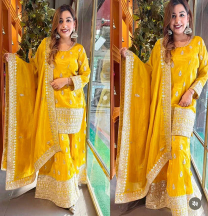 Regal Elegance The Grand Sharara Set