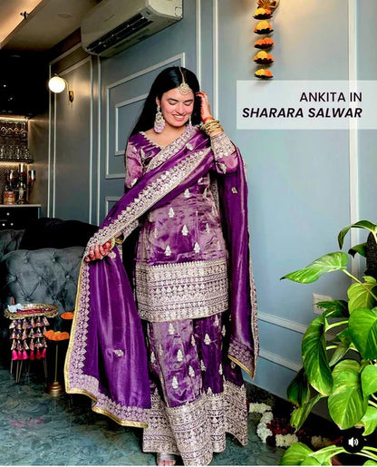 Regal Elegance The Grand Sharara Set