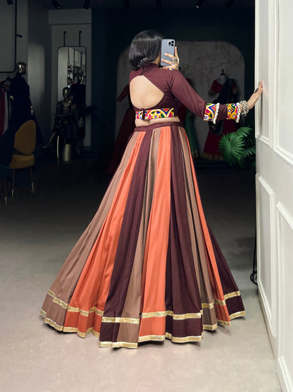 Festival Bloom Sunset Inspired Tones Lehenga Set
