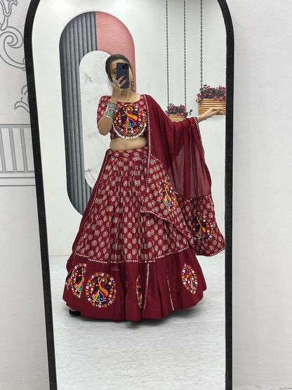 Samaira Navratri Special Pure Cotton Lehenga Choli