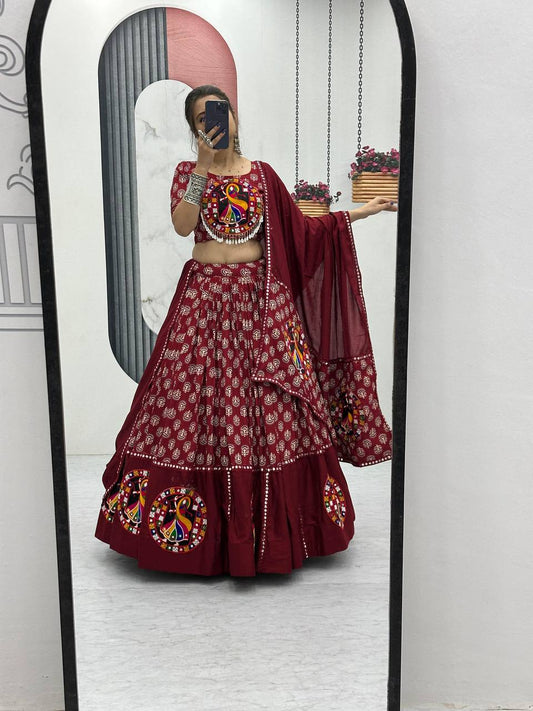 Samaira Navratri Special Pure Cotton Lehenga Choli