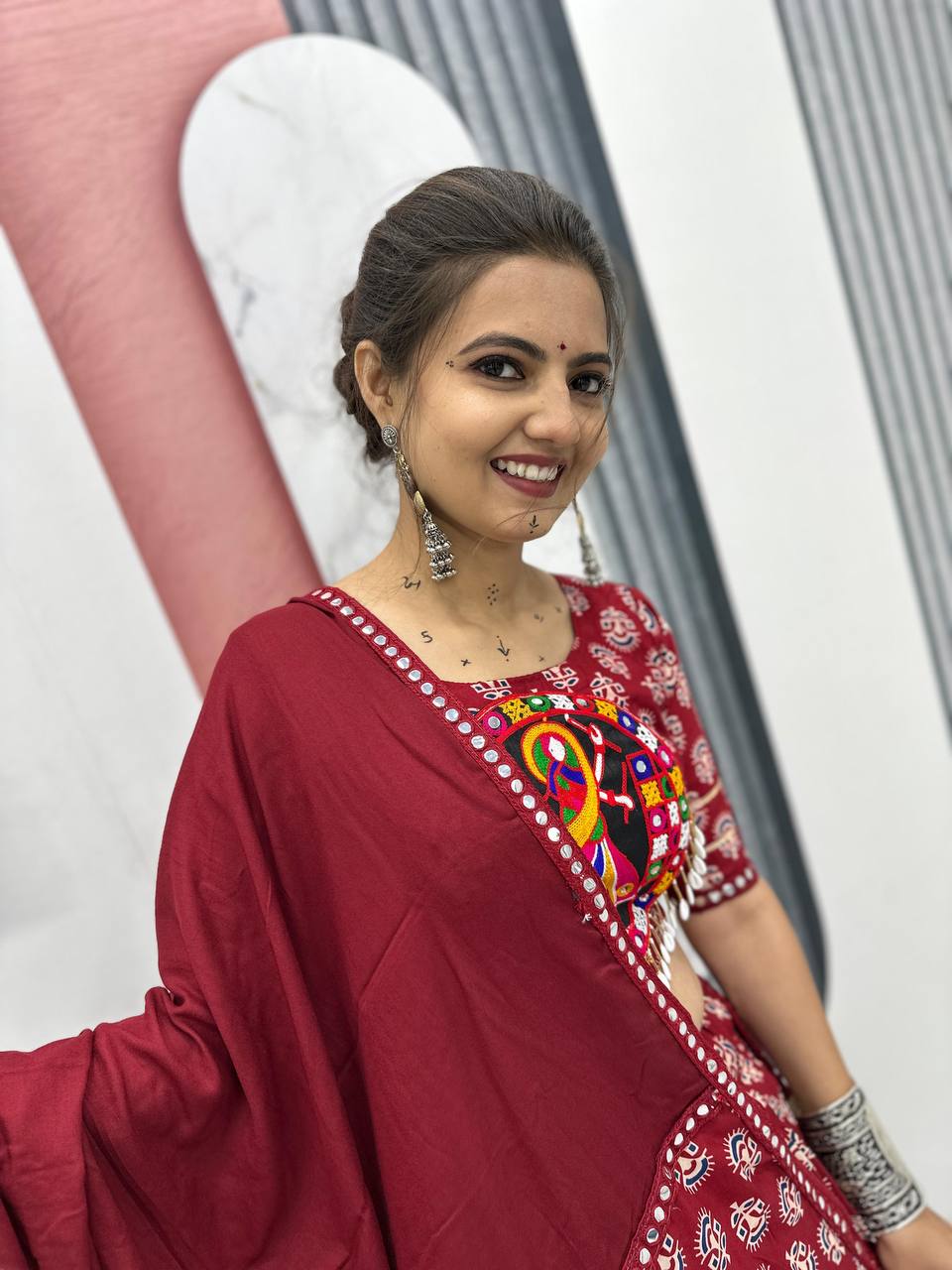 Samaira Navratri Special Pure Cotton Lehenga Choli