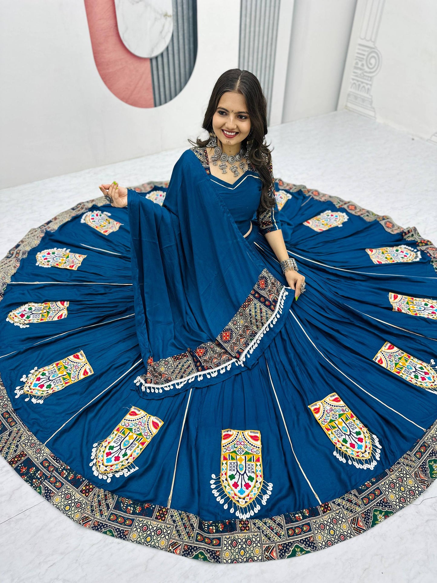 mahaRani Mirror Magic: Pure Cotton Lehenga Choli