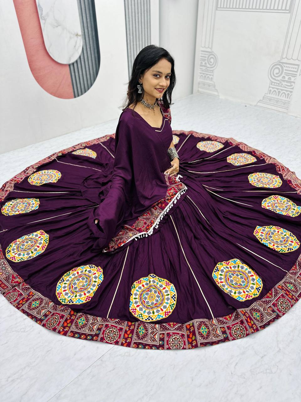 mahaRani Mirror Magic: Pure Cotton Lehenga Choli