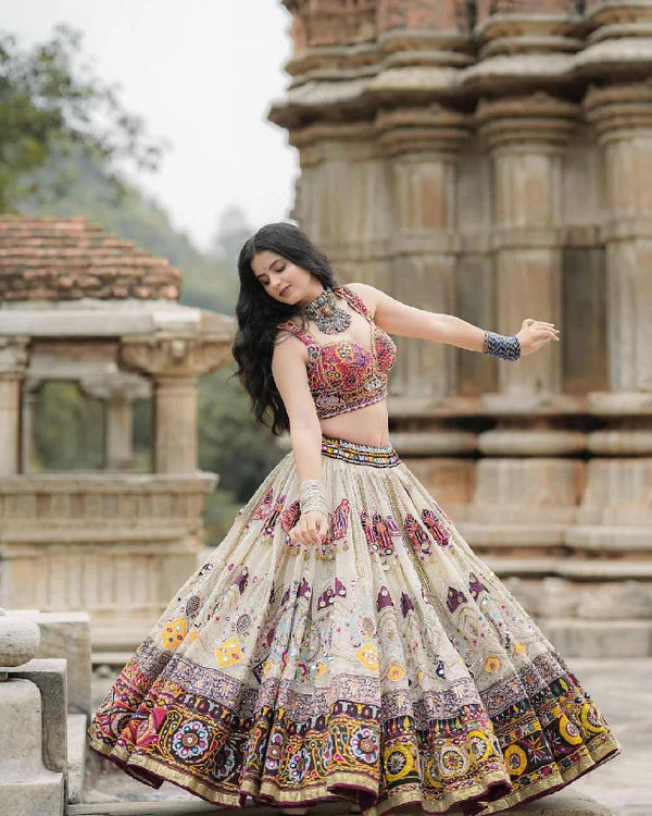 Navrang Leela Traditional Handcrafted Cotton Lehenga Choli