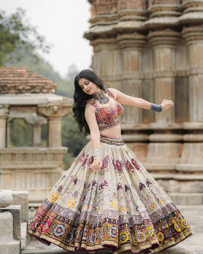 Navrang Leela Traditional Handcrafted Cotton Lehenga Choli