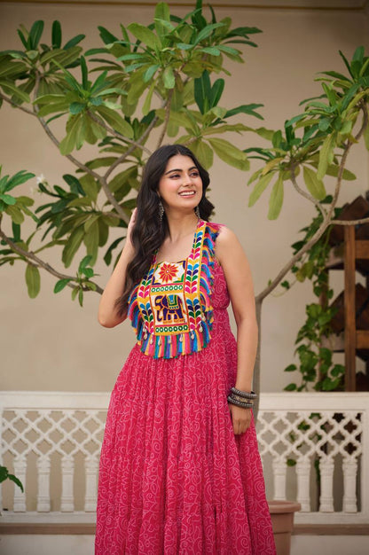 Kesarika Queen Kutchi Embroidered Fully Flair Gown