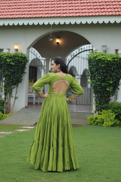 Vrindika Charm Mirror Embroidered Anarkali Gown