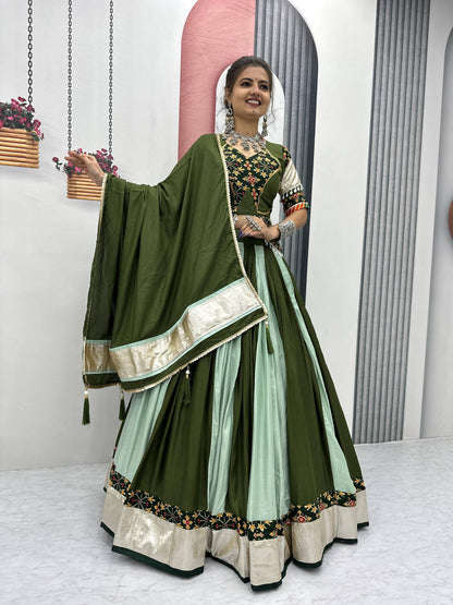 Varnika's Traditional Mirror Work Navratri Lehenga Choli