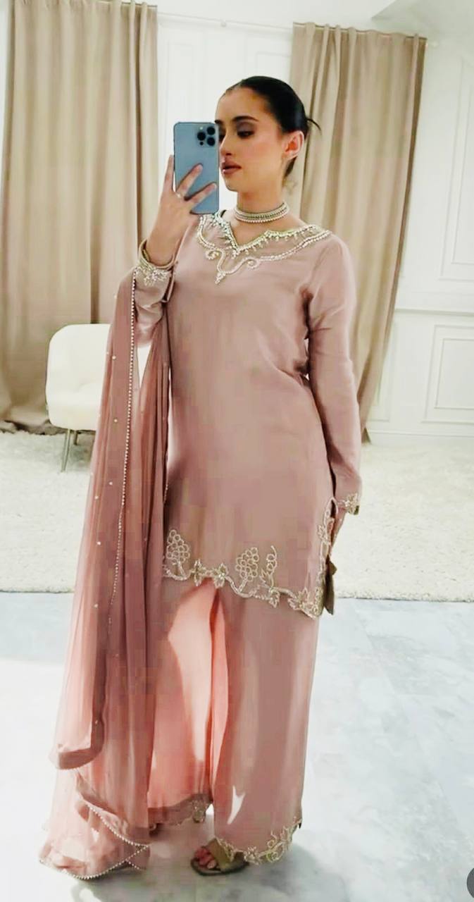 Blush Bloom Dusty Rose Pink Suit Set