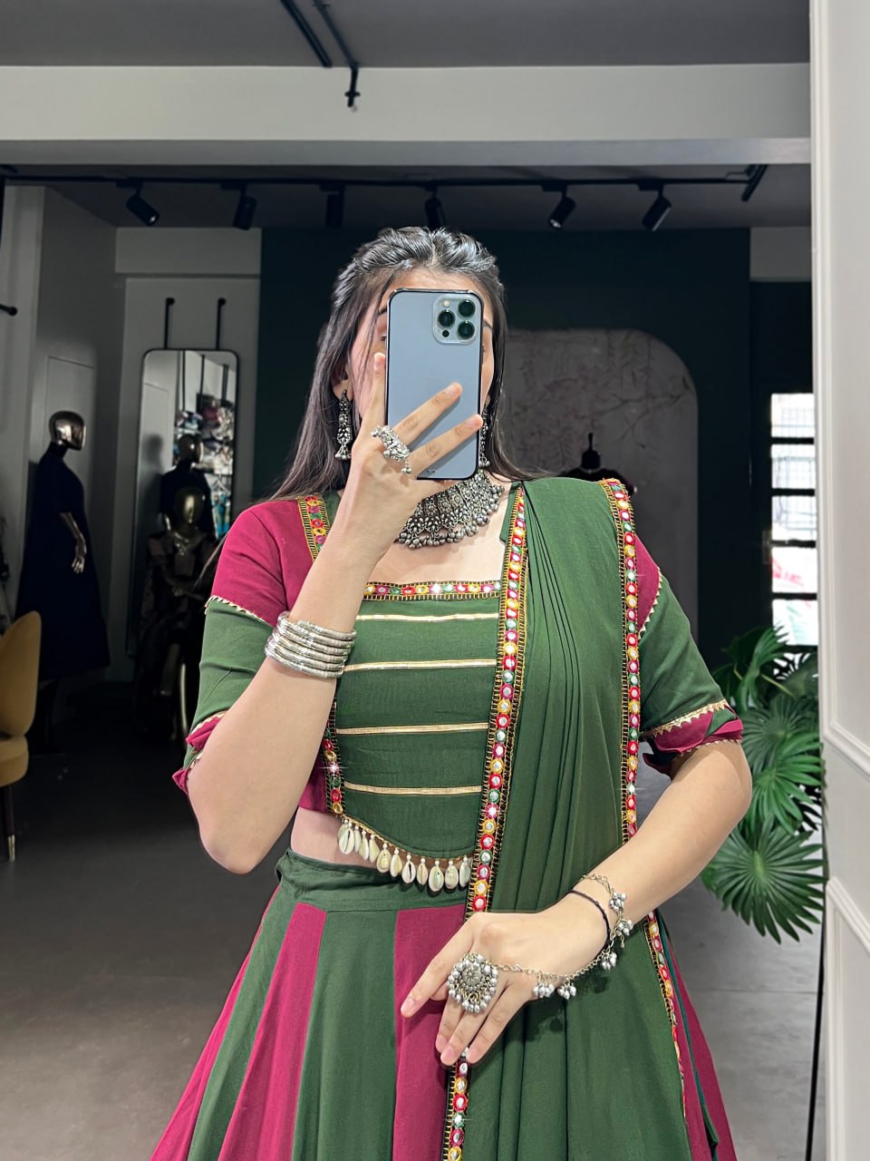 Neelika Mirror Magic Handcrafted Festive Lehenga Choli