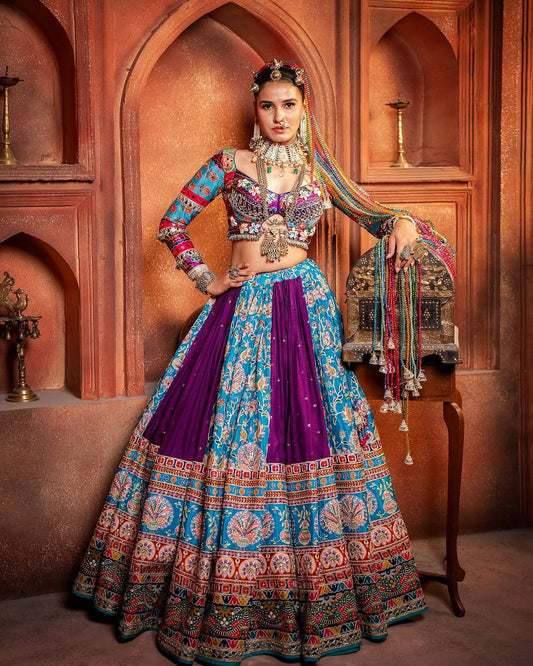 RangRiti Royal Heritage Edit Ethnic Mirror Work Lehenga Set