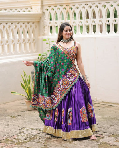 Rajvanshi Leela Mirror Work Navratri Lehenga Set