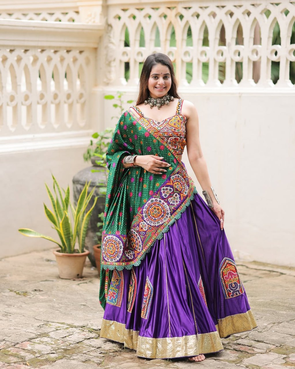 Rajvanshi Leela Mirror Work Navratri Lehenga Set
