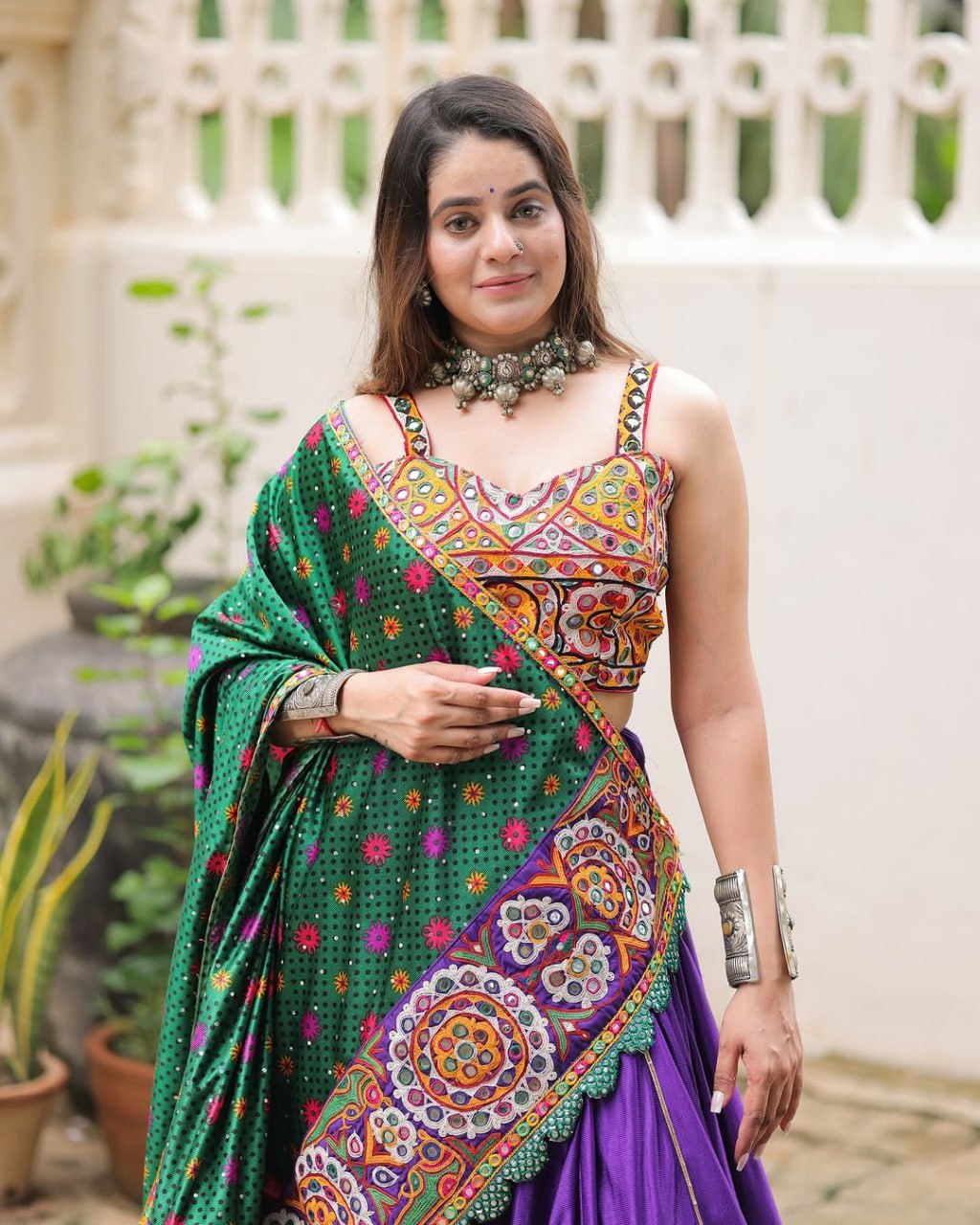 Rajvanshi Leela Mirror Work Navratri Lehenga Set