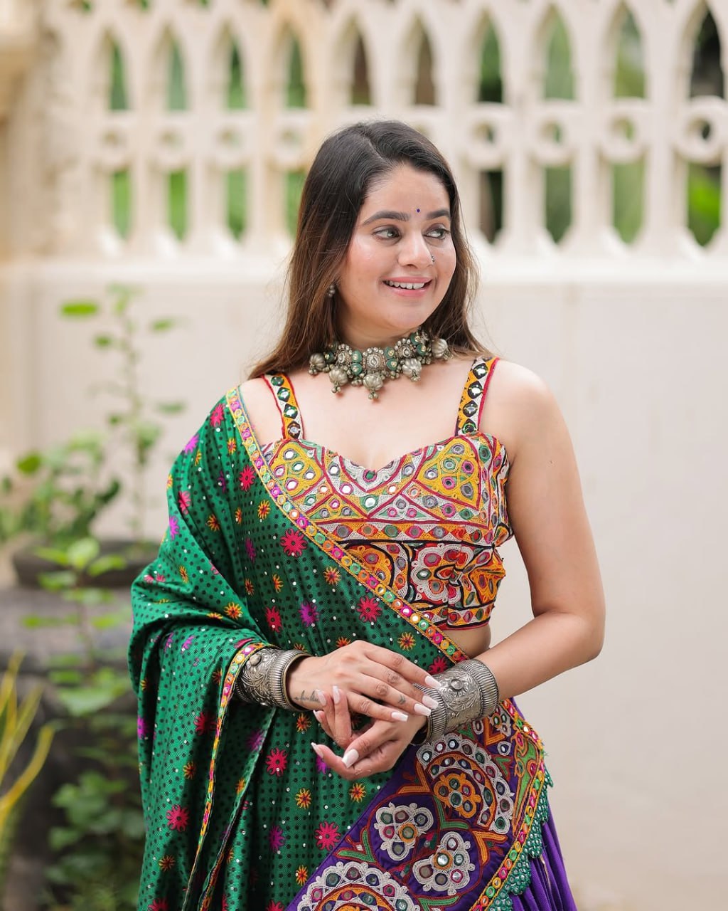 Rajvanshi Leela Mirror Work Navratri Lehenga Set