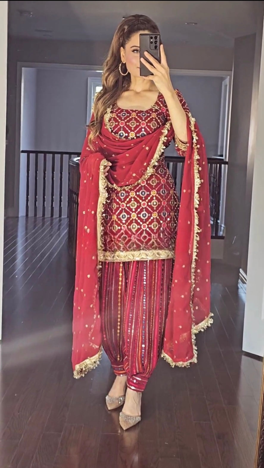 Mysha Glam Multi Colored Party Wear Designer Patiala Salwar Suit Set