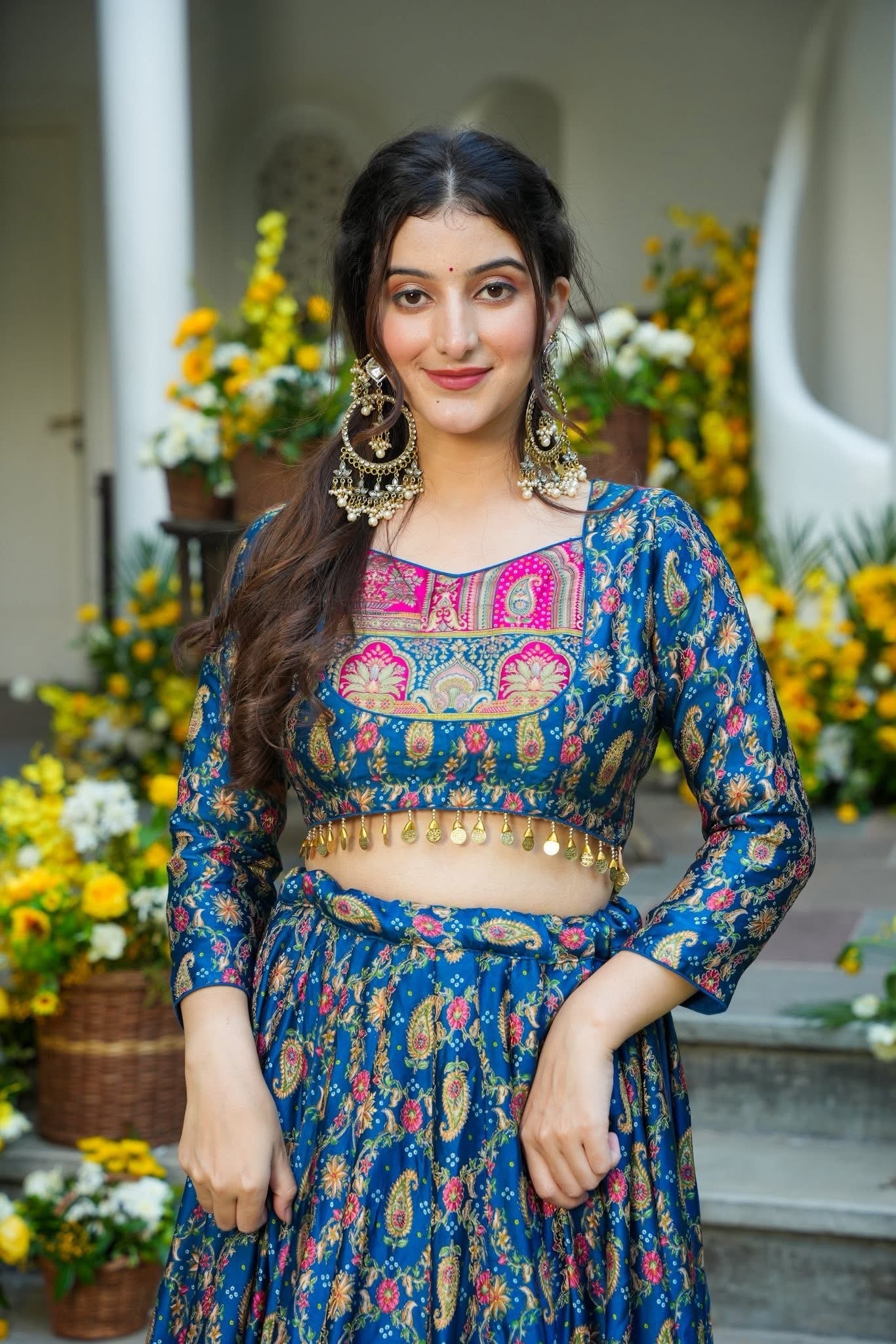 Raanya Blue Lehenga Choli Set