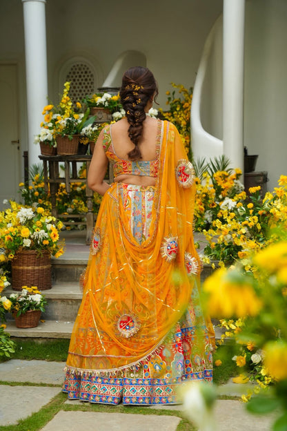 Mahjabeen Multicolour Lehenga Set