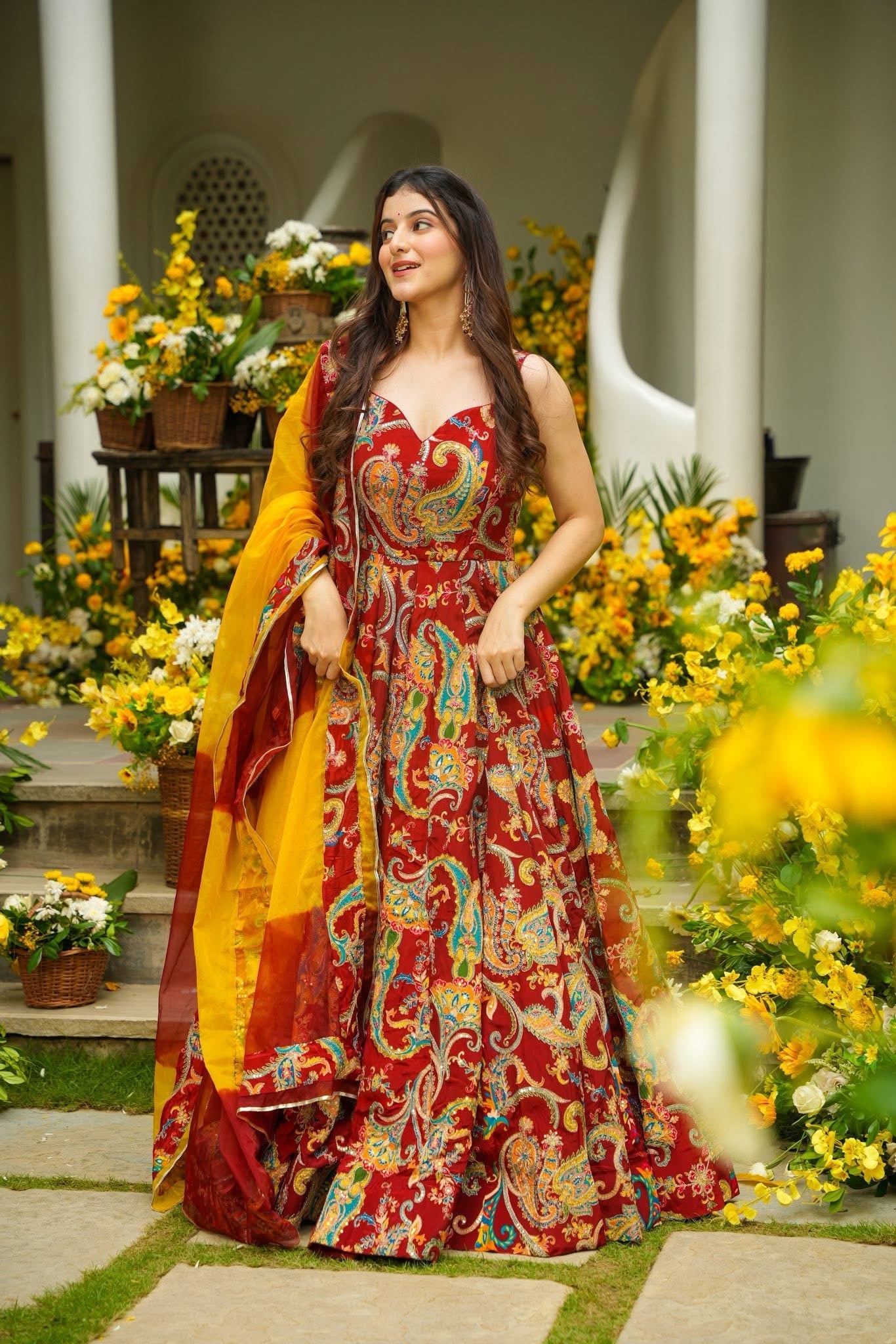 Arivya Embroidered Heavy Maxi Set
