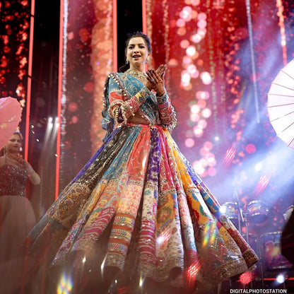 Rangrez Navratri Patchwork Embroidered Lehenga Choli