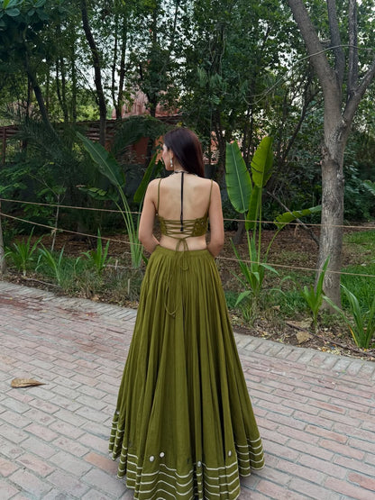 Raasleela Glow Mirror Work Navratri Lehenga Choli