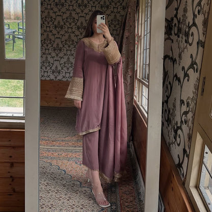 Zara’s Handcrafted Embroidered Suit