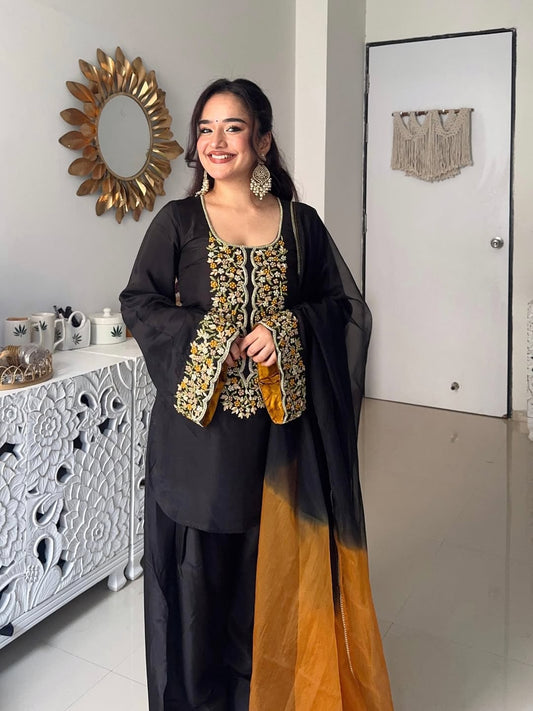 Midnight Bloom Salwar Suit