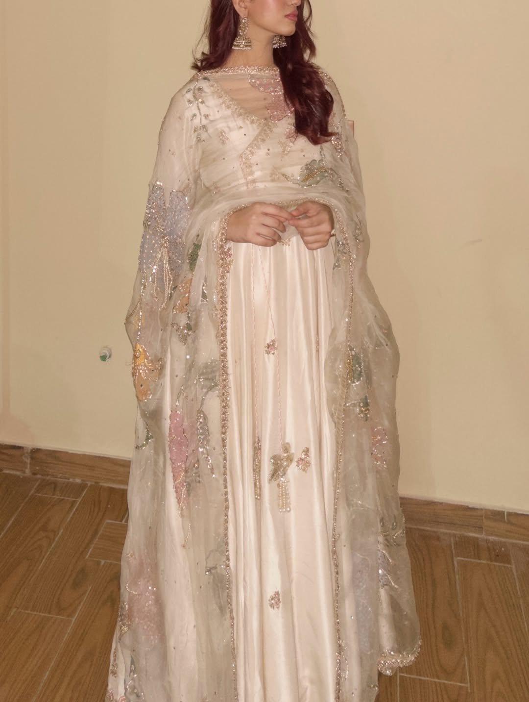 Pearl Glow Anarkali Gown